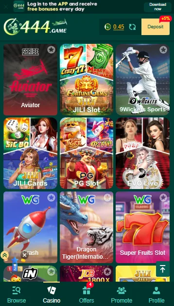 c444 game login